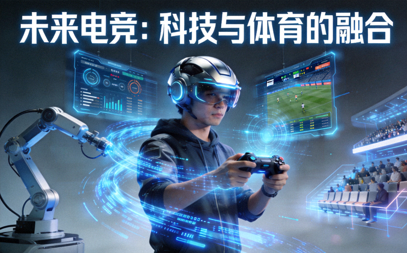 电竞智能科技概念图展示未来科技与体育的融合